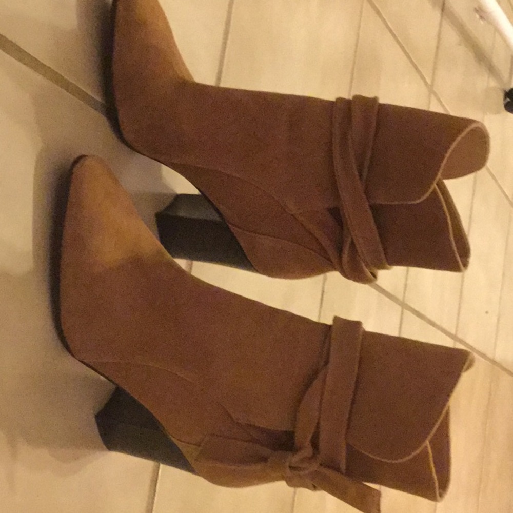 Brand new Dress booties, leather upper lining